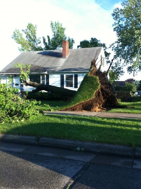 Denton Street damage